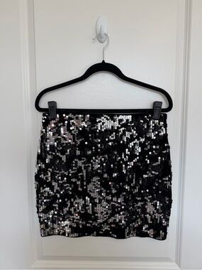 Express Sequin Mini Skirt